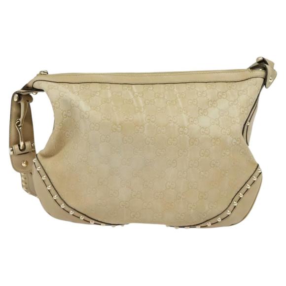 Gucci Guccissima Beige CANVAS, LEATHER shoulder - Picture 1 of 10